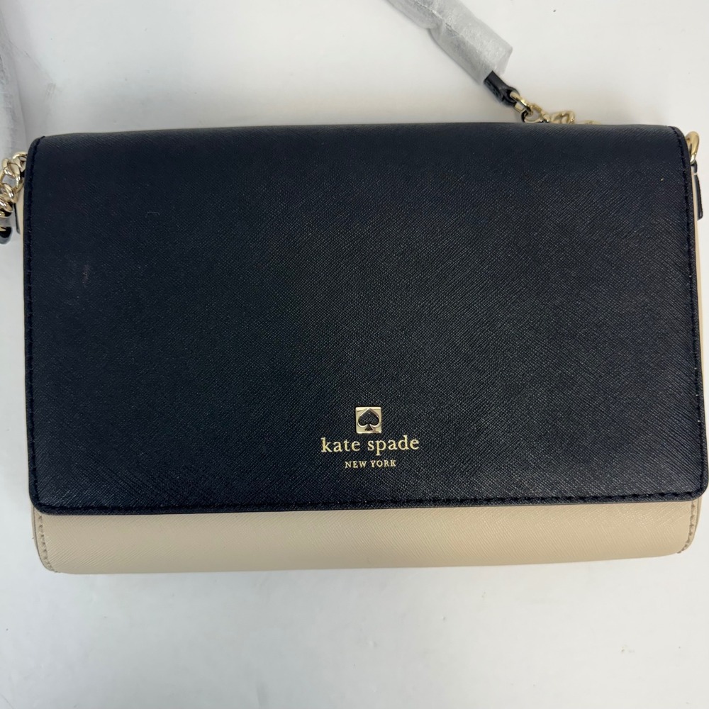 Kate‎ Spade Alek Charlotte Street Crossbody Bag Black Beige WKRU3868 NWT